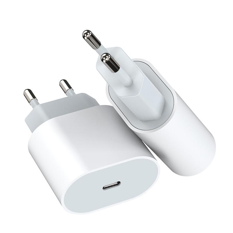 PD 20 Вт Однопортовое USB-C Настенное Зарядное Устройство Европейская Вилка Компактный Адаптер Быстрой Зарядки Совместим с Многими Устройствами