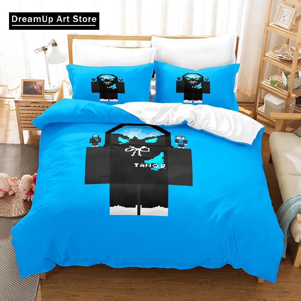 3D-принт модный комплект постельного белья Tanqr Merch для мальчиков и девочек, двуспальная кровать, полноразмерный пододеяльник, наволочка, кровать для взрослых, спальня