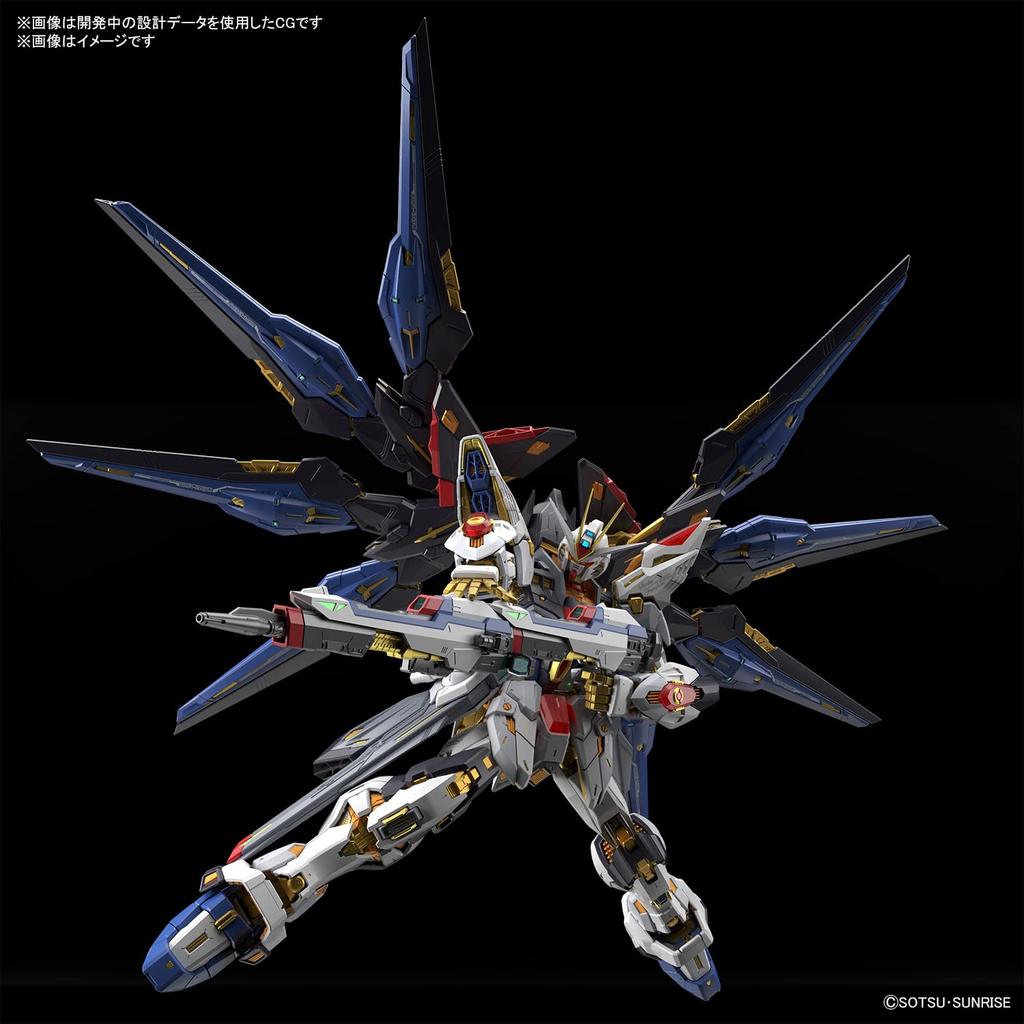 BANDAI SPIRITS MGEX Мобильный доспех Гандам СИД ДЕСТИНИ Срайк Фридом Гандам Масштабная пластиковая модель 1/100 Предварительно окрашенный