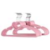 10/15/20PCS Clothes Hanger Durable Hanger ABS Heart Pattern Coat Hanger for Adult Children Clothing Hanging Supplies (Pink)