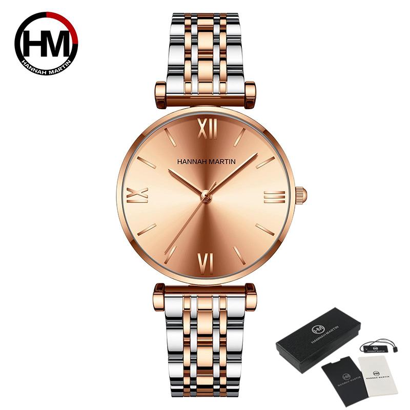 Hannah Martin Женские часы, японские часы с ремешком, роскошные женские часы, женский подарок на день рождения