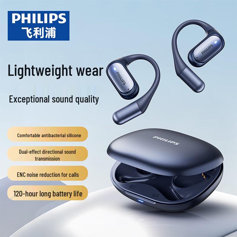 Philips Беспроводные Bluetooth-наушники-вкладыши открытого типа для спорта