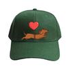 Cute dachshund dog with balloon Cap Summer Woman Man Baseball Cap Adjustable with Curved Brim Duckbill Cap Protection Sun Hats