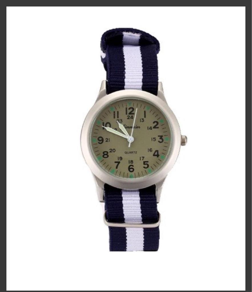 Unisex Casual Canvas Strap Watches with Pin Buckle Design
