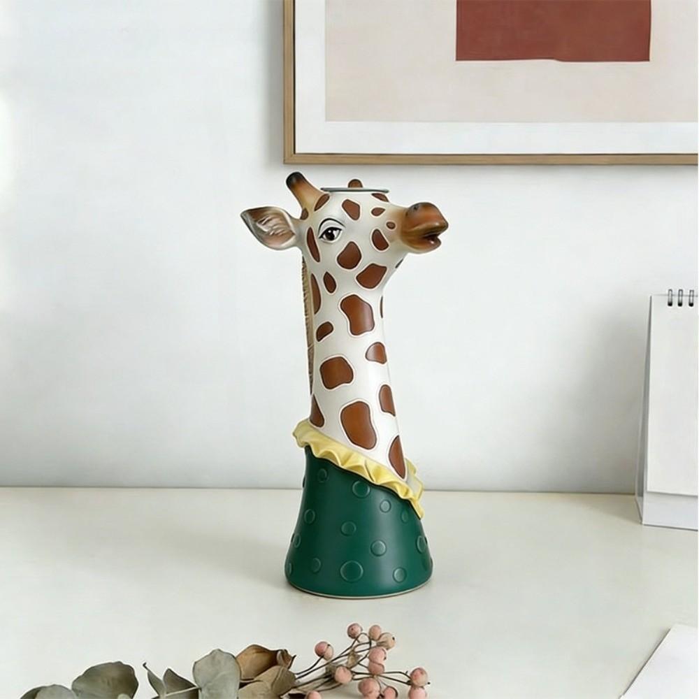 Floral Arrangement Animal Vase Modern Giraffe Vase Creative Art Vase  Living Room Decor