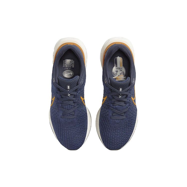 Nike React Infinity Run Flyknit 3 Premium Dark Obsidian мужские кроссовки Blue Sail Sanddrift DO9582-400