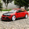 1:24 Модели спортивных автомобилей Mitsubishi Lancer Evolution EV09 из сплава Металлическая игрушка Модели модифицированных гоночных автомобилей Транспортные средства Модель Звук Свет Подарок для детей