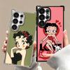 B-Bettys B-Boops Девушка Покрытие Чехол для Телефона Для Samsung Galaxy S24 S25 FE S26 Edge S23 Ultra S22 S21 Plus S20 Противоударный Подушка Безопасности Чехол