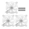 120mm CPU Cooling Fan Computer Case Cooler Ventilator with Cool Light 12V DC 4PINTransparent Round