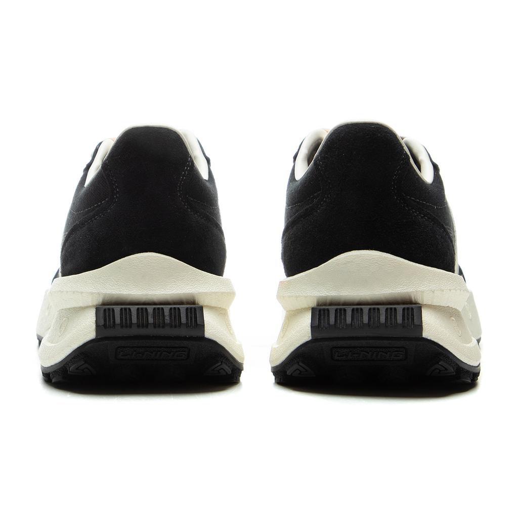 Li Ning Light Boat Светоотражающие Модные Спортивные Нескользящие Износостойкие Полувысокие Повседневные Кроссовки Унисекс Повседневные Кроссовки Черный Коричневый AZGV073-2