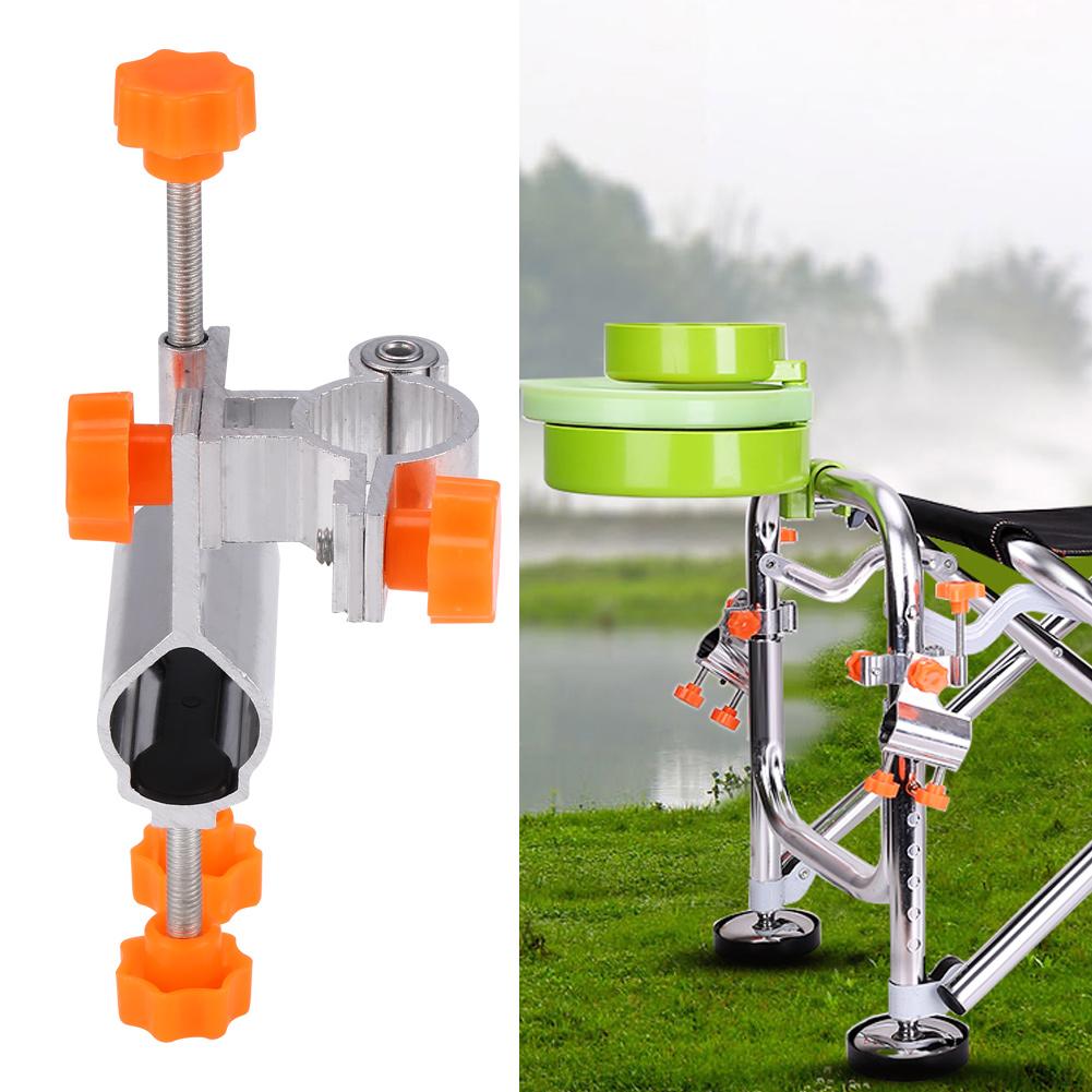 Прочный алюминиевый сплав, держатель для удочки, зажим для стула, кронштейн, аксессуар для снастей(оранжевый)