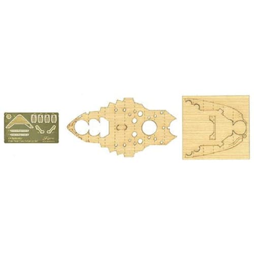 Fujimi Model Chibimaru Fleet Series No. 30 EX-3 Chibimaru Fleet Battleship Fuso (Includes Etched Parts and Wooden Deck Stickers) Chibimaru-30 EX-3 Gra