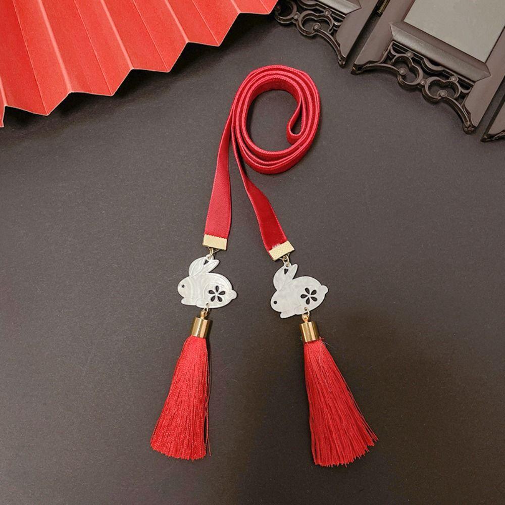 Китайский стиль плетеные волосы веревка головной убор ханьфу девушка DIY конский хвост милый новогоднее украшение для волос