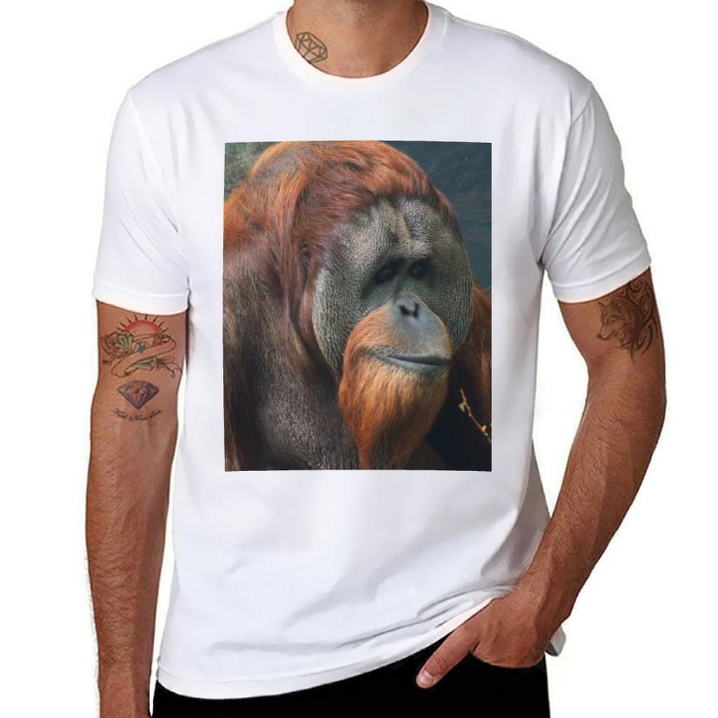 Orangutan TShirt Large Size Casual Tee Shirt TShirt
