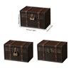 Practical Old Fashioned European Styles Sturdy Wood Trunk Stylish Storage Solution for Traveler and Fashion Lovers