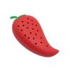 Creative Chili Shaped Silicone Spice Filter Practical Kitchen Tool for Stewing Soup and Cooking