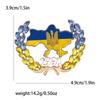 Украинские броши из пшеницы для женщин, унисекс, украинские патриотические булавки, повседневные аксессуары, подарки оптом