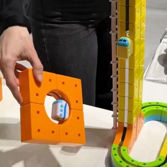 1 Набор Магнитный Трек Поезд Игрушечный Набор Детский DIY Рельсовый Конструктор Бросающий Вызов Гравитации