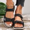 2024 New Large Casual Sandals Women's Sports Style Velcro Comfortable Fish Mouth Sandals