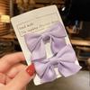 Solid Color Ribbon Bowknot Hair Clips for Baby Girls Handmade Kids Bows Hairpin Barrettes Hair Accessories