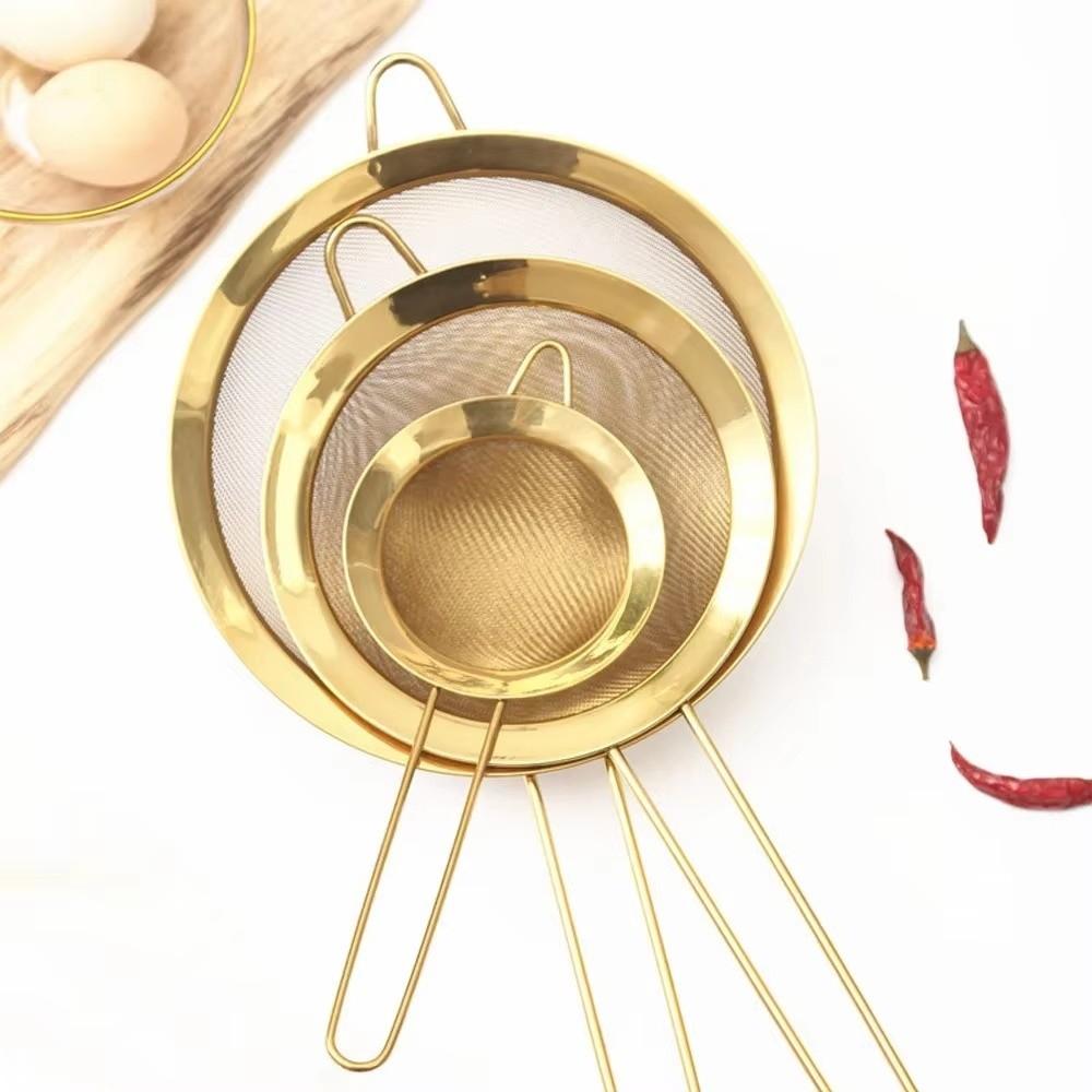 Stainless Steel Flour Sifter Sieve Fine Mesh Flour Colanders Coffee Mesh Filter Kitchen Bakware