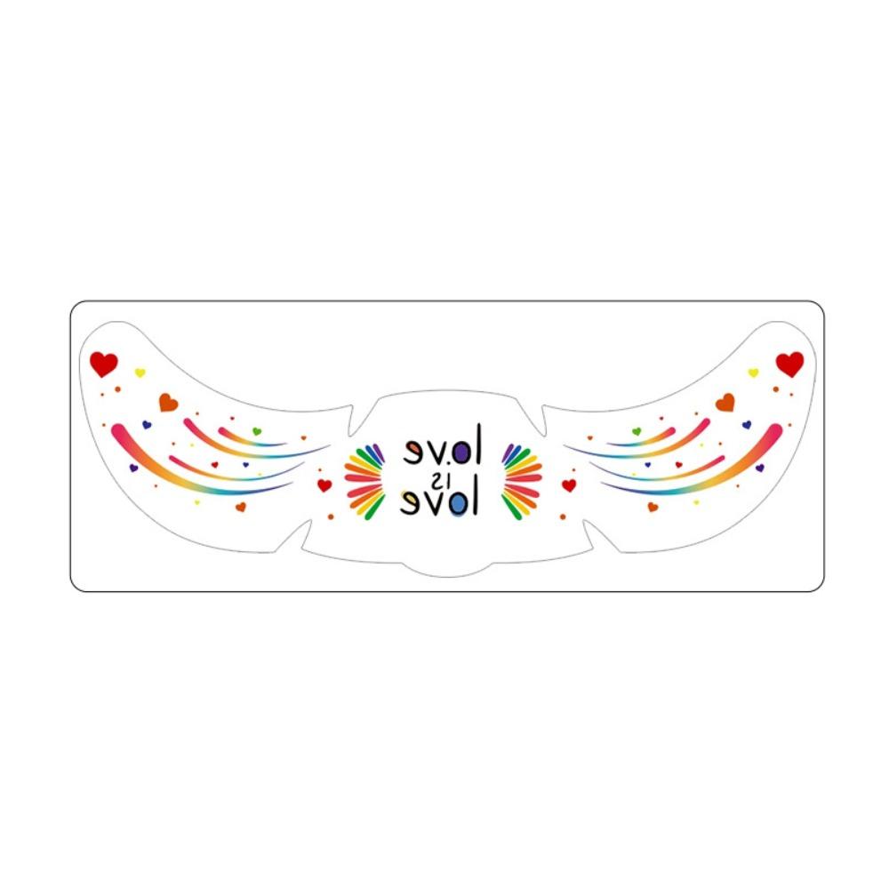 Long Lasting Face Temporary Tattoos Facial Art Makeup Stickers  Pride Month
