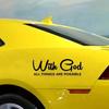 With God All Things Are Possible Car Sticker Waterproof Vinyl Decal Car Accessories Decor Pegatinas Para Coche