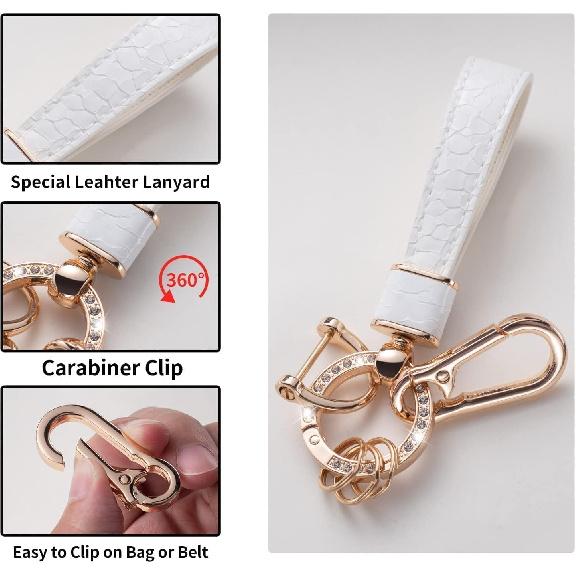 for Jeep Key Fob Cover with Keychain Lanyard, Key Case Protection Fit for Jeep Wrangler Compass 2007-2018/Dodge Ram Durango 2007-2009 Caliber Smart