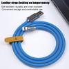 120W 6A Super Fast Charge Liquid Silicone Cable Type C Charger Micro USB Data Line 2m with Indicator Light