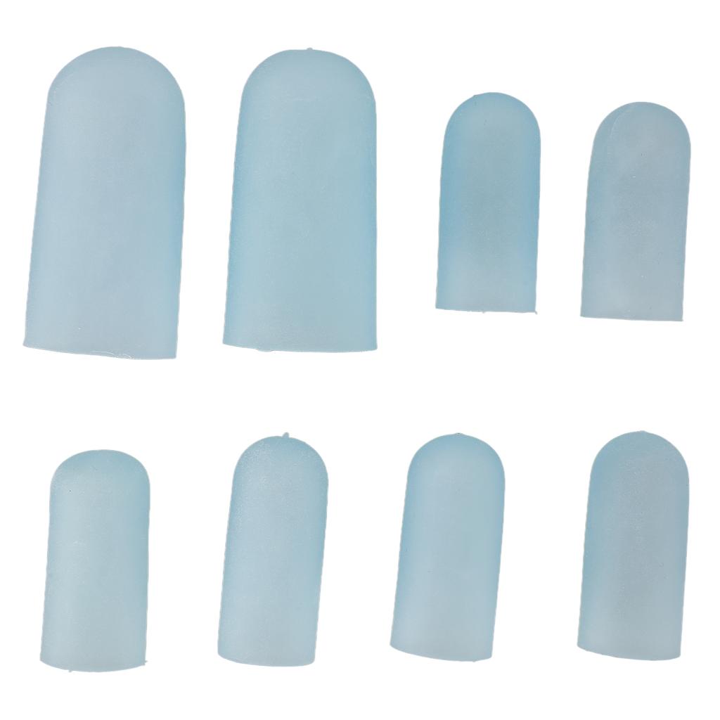 4 пары протекторов для пальцев ног, мозолей, чехлов для пальцев ног, рукавов для мозолей, мозолей, облегчения боли от трения большого пальца ноги