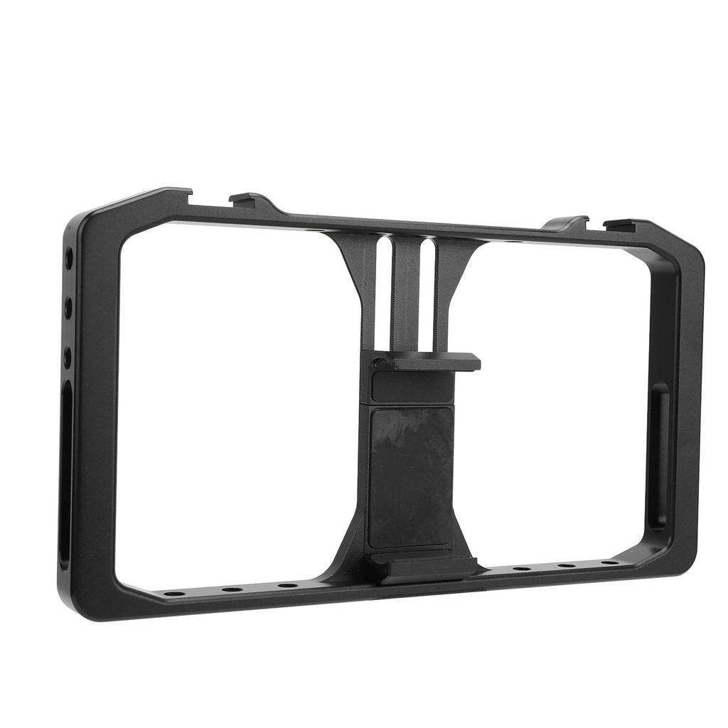 Smartphone Video Rig Aluminum Alloy Phone Cage Stabilizer Grip Frame with Hot Shoe Mount 14 Inch