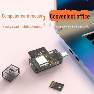 Многофункциональный кардридер Type-C для мобильных устройств и камер - Поддерживает карты SD/TF и OTG