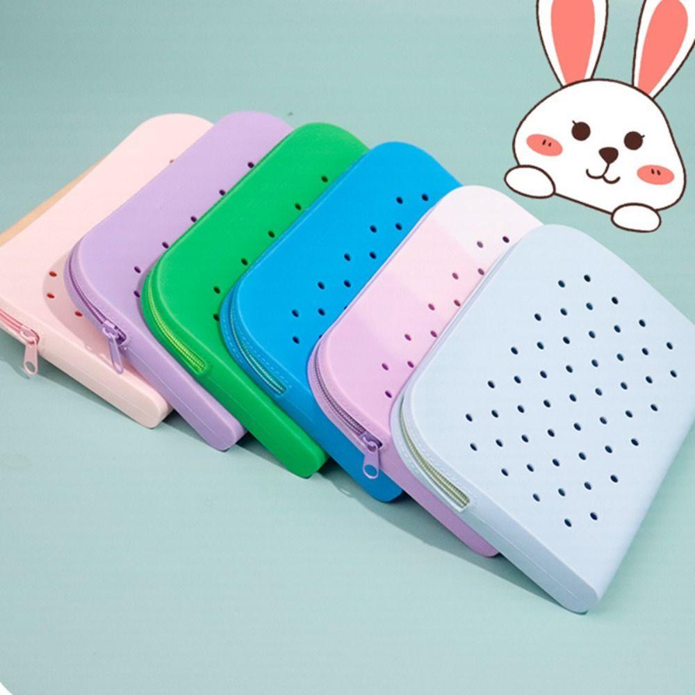 Silicone Pencil Case DIY Pen Box Portable Pen Bag Gift