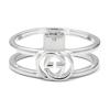 Gucci Interlocking Double G Pattern Ring Unisex jewelry Silver 298036J8400810615