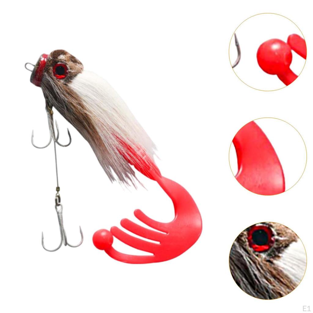 3D Fishing Lure for Use with Rat Design and Hooks