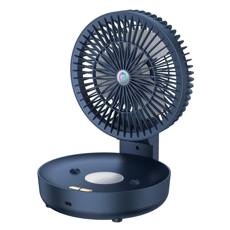 Ventilador plegable USB portátil para escritorio y pared, ideal para cocina, baño y oficina