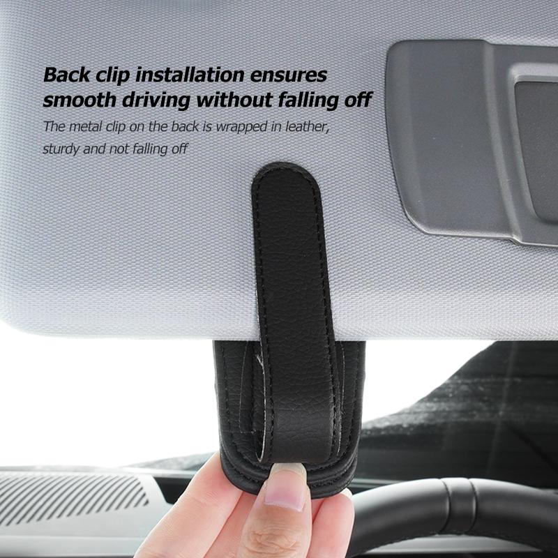 Car Sun Visor Glasses Holder Card Ticket Magnetic Storage Clip For Mercedes Benz CLK GLC W212 C200 C300 W203 W204 W205 W169 W176 GY4