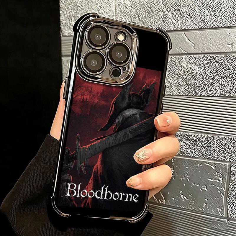 B-Bloodborne Игровой Чехол с Покрытием для Телефона Для Iphone 16 17 Pro Max Air 16E 14 15 Plus 12 13 Mini Противоударная Крышка с Подушкой Безопасности
