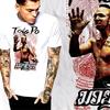 Кунг-фу Кровопролитный бой Муай Тай Кикбоксер ТОНГ ПО Боевые искусства Тайский боксер Як Сант Унисекс Футболка