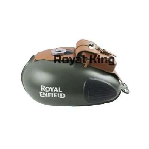 BROWN "TANK STRAP BAG" FIT FOR ROYAL ENFIELD Old Classic 350/500