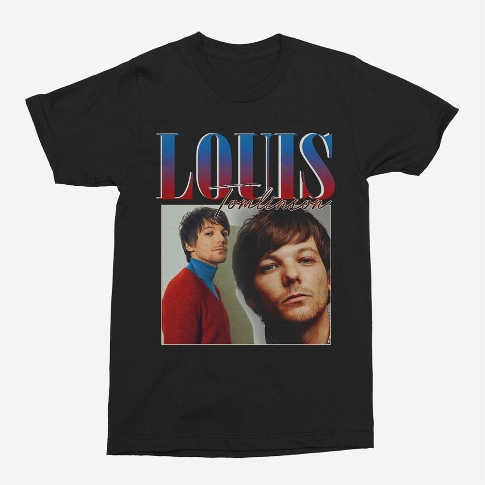 Louis Tomlinson One Direction T-shirt Black signed All Sizes 1T07 Unisex T-Shirt