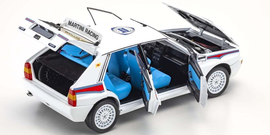 Kyosho Оригинальная Lancia Delta HF Integrale Integrale 6 Белый Готовый продукт KY8344E 1/18