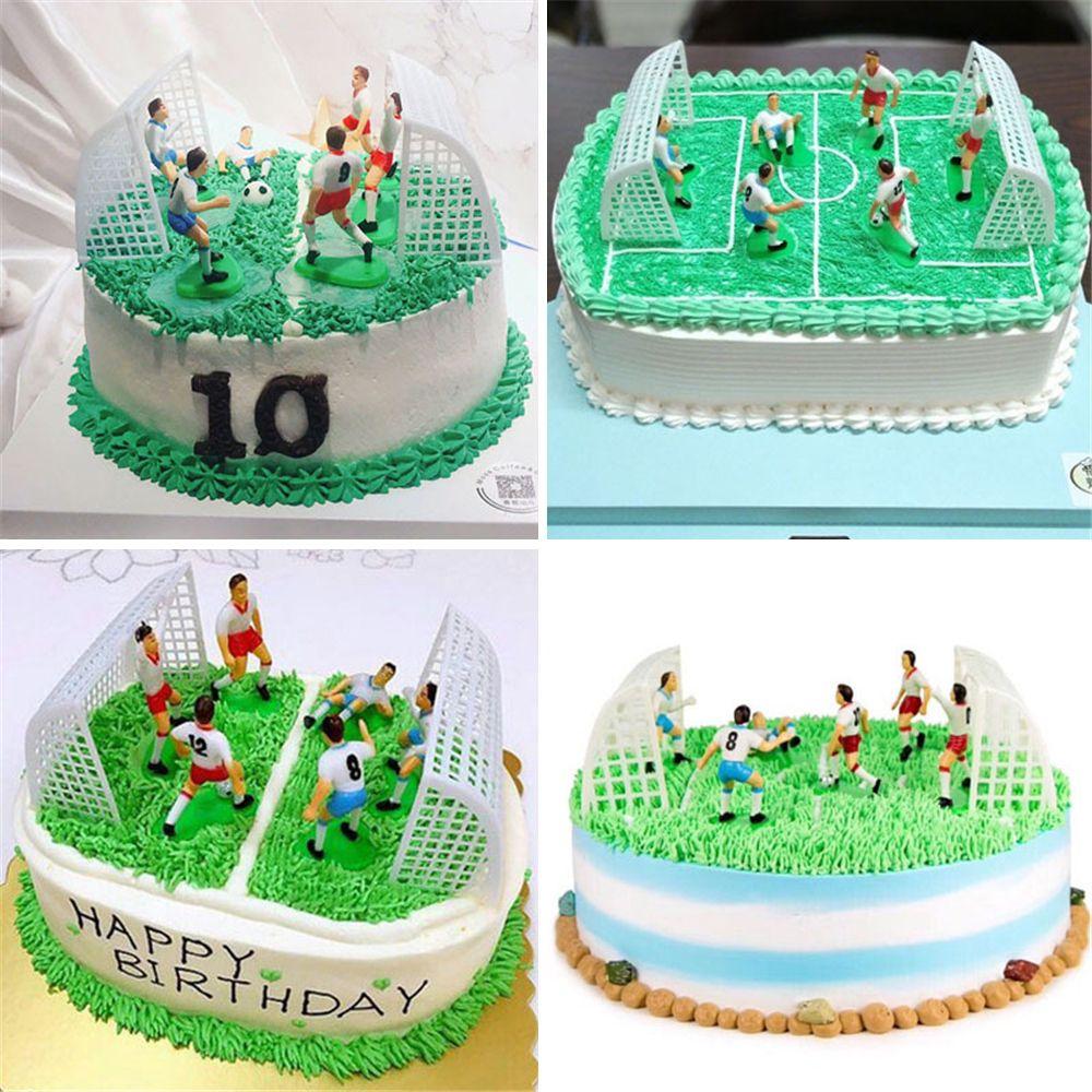 Cake Decorations Cake Toppers Football Toppers Set of 9 Soccer Toppers Cupcakes for Birthday Cake