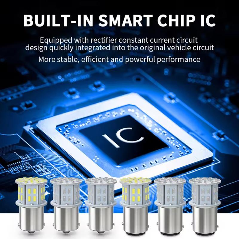 10 шт. 1156 BA15S 1157 BAY15D Светодиодные лампы Универсальные Canbus Автомобильная лампа Стоп-сигнал Задний габарит Указатель поворота Белый для Грузовика 24 В