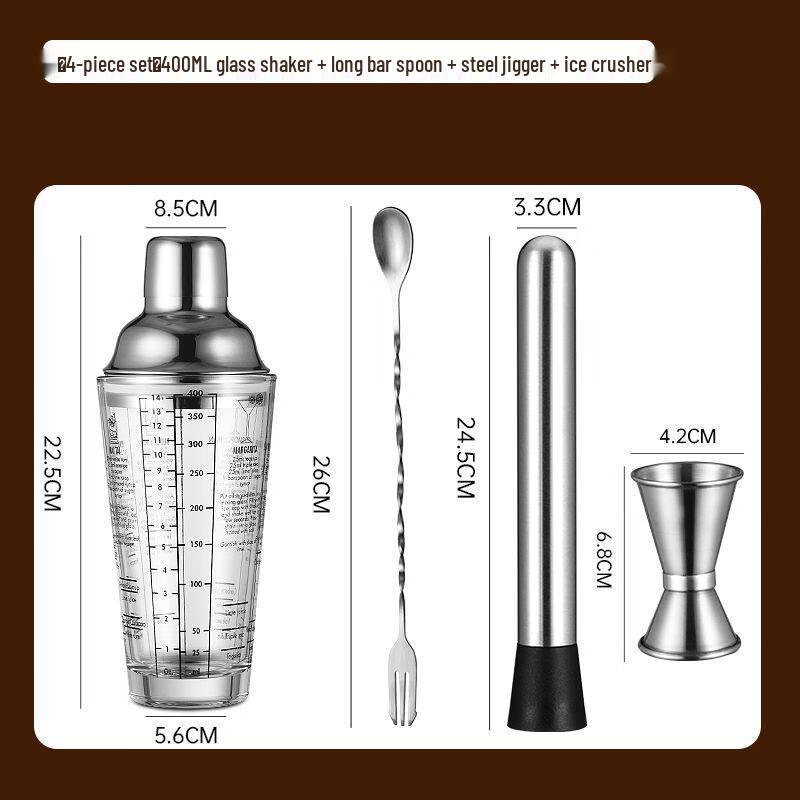 Cocktail Shaker Bartender Tool Set
