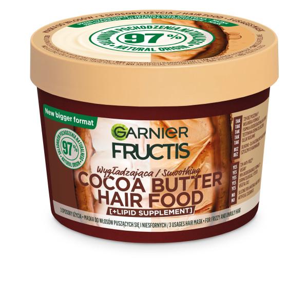 Garnier Fructis Cocoa Butter Nourishing Hair Mask 400ml - Deep Conditioning for Intense Hydration and Shine