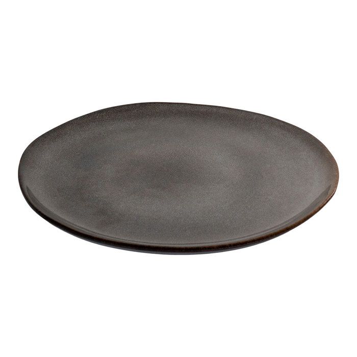 Assiette - EBUY24 - Selma - Set de 4 - Grès - Gris