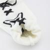 Женские вязаные гетры со звездным узором и завязками-лентами Harajuku Fairycore Расклешенные чехлы на стопы Длинные носки без пальцев