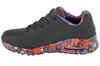 Skechers Uno - Величественный сад, Женские черные кроссовки