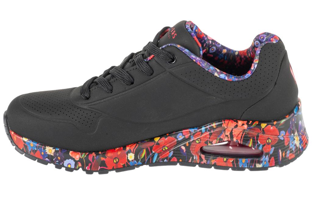 Skechers Uno - Величественный сад, Женские черные кроссовки